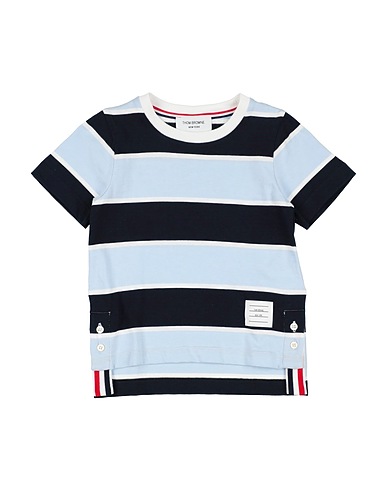 THOM BROWNE T-shirt Sky blue 100% Cotton