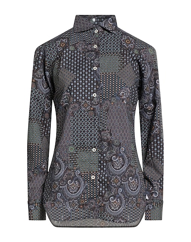 ALTEMFLOWER Patterned shirts & blouses Midnight blue 100% Cotton