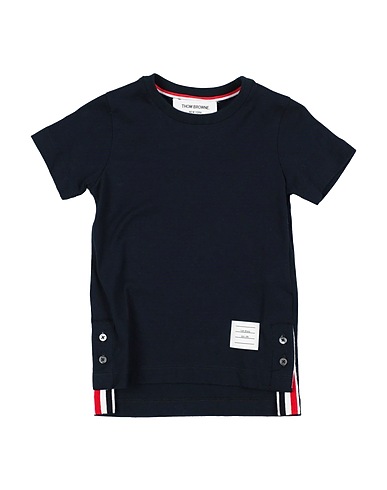 THOM BROWNE 티셔츠 미드나잇 블루 100% 코튼