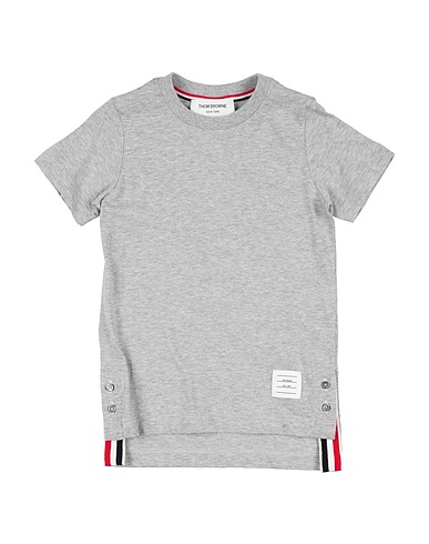 THOM BROWNE T-shirt Light grey 100% Cotton
