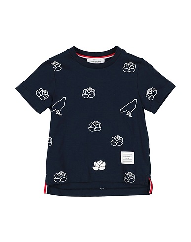 THOM BROWNE T-shirt Midnight blue 100% Cotton