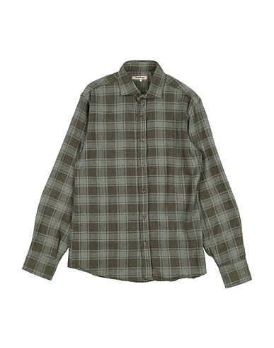 NUPKEET Patterned shirt Military green 100% Cotton