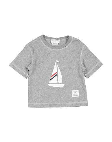 THOM BROWNE T-shirt Grey 100% Cotton