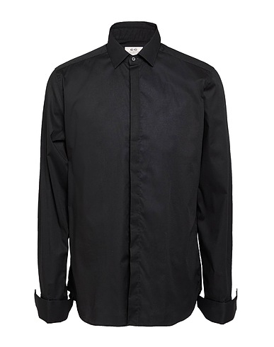 CC COLLECTION CORNELIANI Solid colour shirt 97% Cotton, 3% Elastane