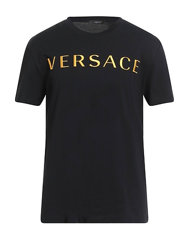VERSACE T-shirt Black 100% Cotton