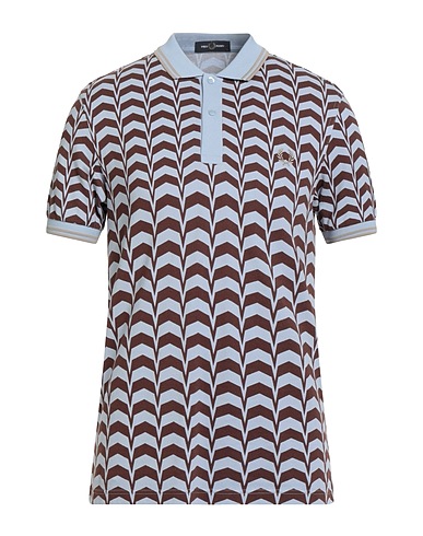 FRED PERRY Polo shirt Sky blue 100% Cotton