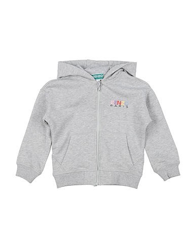 KENZO KIDS Sweatshirt Light grey 100% Cotton, Elastane