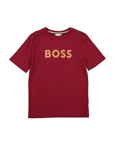 BOSS T-shirt Bordeaux 100% Cotone, Elastan