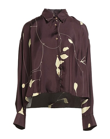 ALYSI Patterned shirts & blouses CRÈME Plum 100% Silk