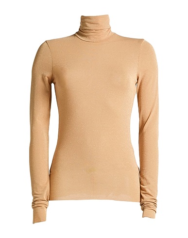 SIMONA CORSELLINI T-shirt Sand 71% Viscose, 12% Polyamide, 12% Metallic fiber, 5% Elastane