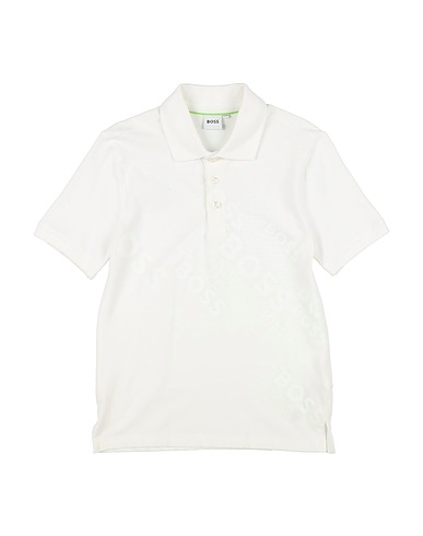 BOSS Polo shirt White 96% Cotton, 4% Elastane