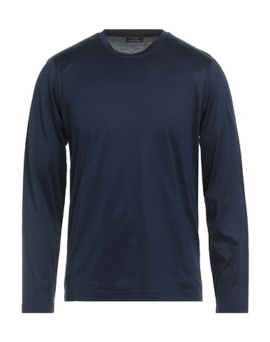 BARBA Napoli Basic T-shirt Midnight blue 100% Cotton