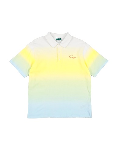 KENZO KIDS Polo shirt Pastel yellow 100% Cotton