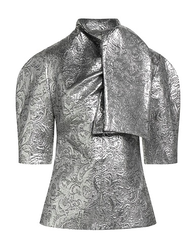 MSGM Top Silver 57% Viscose, 33% Polyester, 10% Metallic fiber