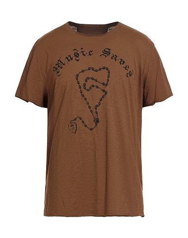 JOHN VARVATOS T-shirt Brown 100% Pima Cotton