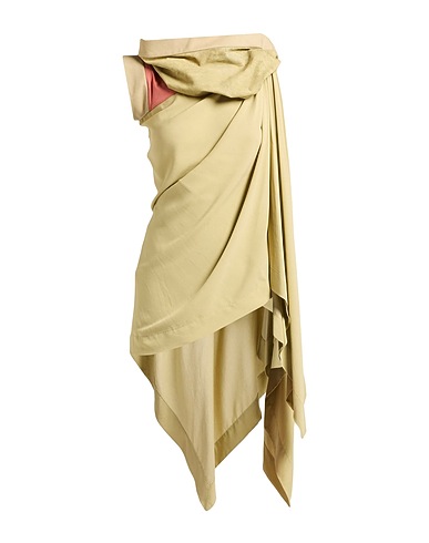 RICK OWENS Top Sage green 95% Cupro, 5% Elastane, Cotton, Lambskin