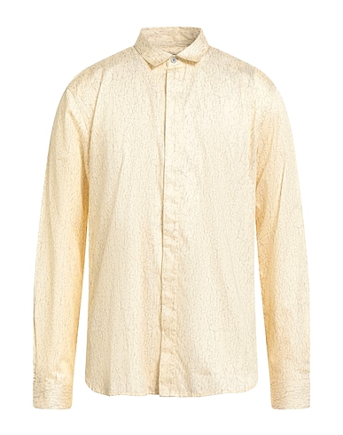 JOHN VARVATOS Camicia fantasia Giallo pastello 100% Cotone