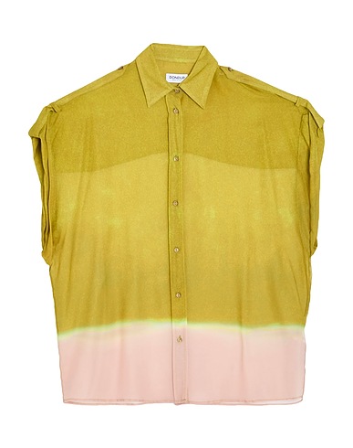 DONDUP Patterned shirts & blouses Lime green 100% Viscose
