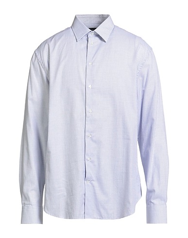 EMPORIO ARMANI Checked shirt Blue 100% Cotton