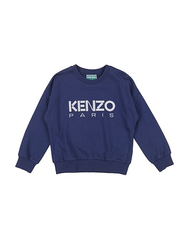 KENZO KIDS Sweatshirt Navy blue 95% Cotton, 5% Elastane