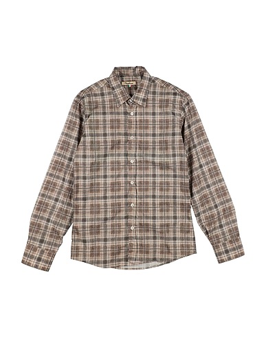 NUPKEET Patterned shirt Khaki 100% Cotton