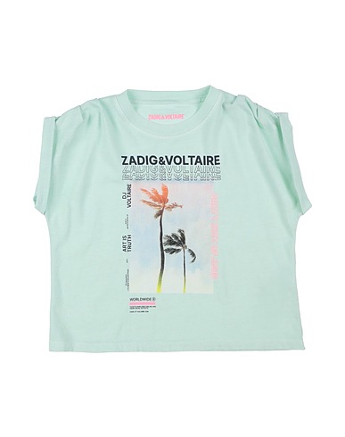 ZADIG&VOLTAIRE T-shirt Verde chiaro 100% Cotone organico