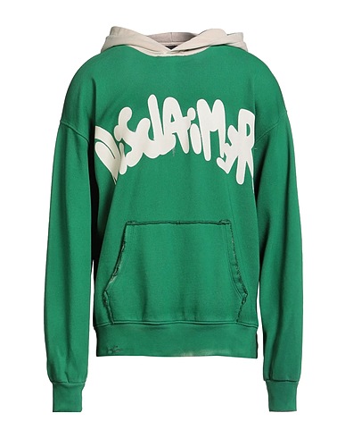 DISCLAIMER Hooded track jacket  Green 100% Cotton