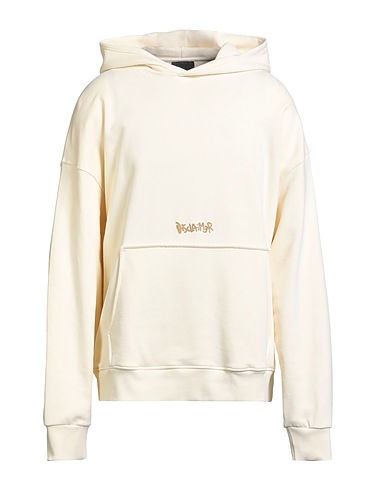 DISCLAIMER Hooded track jacket  Cream 100% Cotton