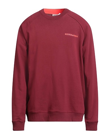 SCOTCH & SODA Sweatshirt Burgundy 100% Organic cotton