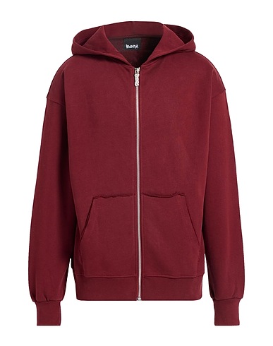 DISCLAIMER Hooded sweatshirt Burgundy 100% Cotton