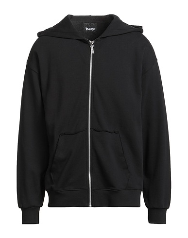 DISCLAIMER Hooded track jacket  Black 100% Cotton