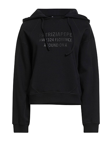 PATRIZIA PEPE Felpa Nero 100% Cotone