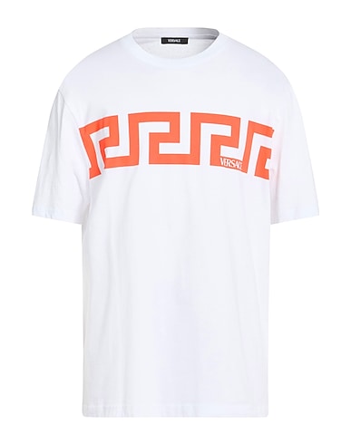 VERSACE T-shirt Off white 100% Cotton