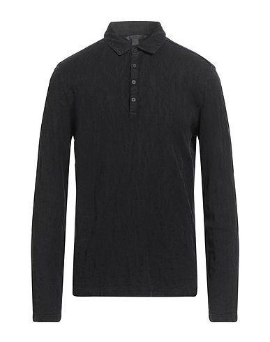 JOHN VARVATOS Μπλουζάκι Polo Μαύρο 100% Οργανικό βαμβάκι