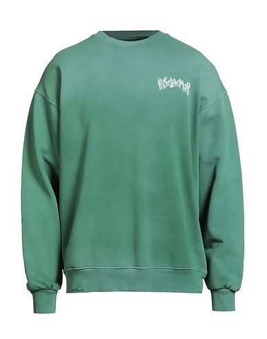DISCLAIMER Felpa Verde 100% Cotone