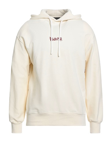 DISCLAIMER Hooded track jacket  Ivory 100% Cotton