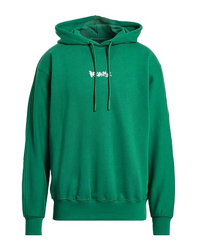 DISCLAIMER Felpa Verde 100% Cotone