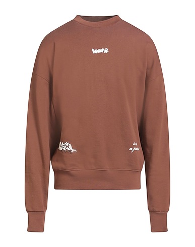 DISCLAIMER Sweatshirt Brown 100% Cotton
