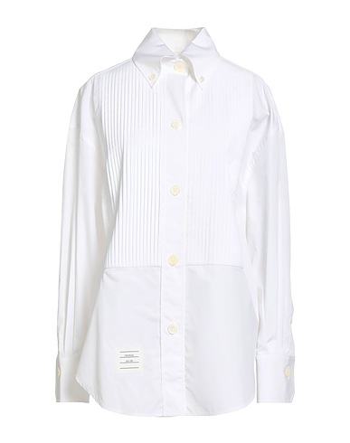 THOM BROWNE Solid colour shirts & blouses White 100% Cotton