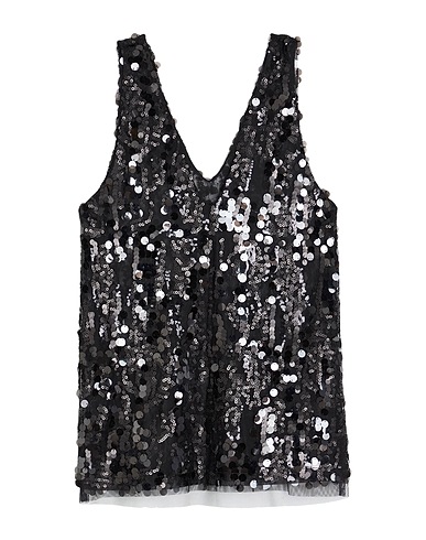 ALPHA STUDIO Top Black 100% Polyester