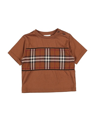 BURBERRY T-shirt Chocolate brown 100% Cotton, Elastane
