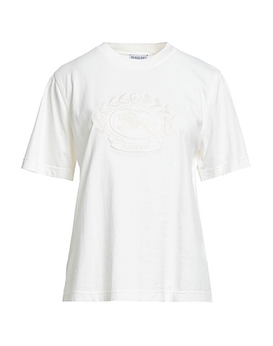 BURBERRY T-shirt Off white 97% Cotton, 3% Elastane