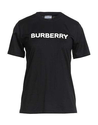 BURBERRY T-shirt Black 100% Cotton, Elastane