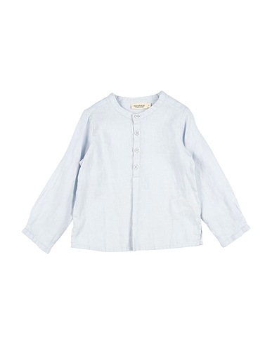 MARMAR Copenhagen Camicia tinta unita Celeste 100% Lino