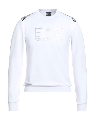 EA7 Sweatshirt White 58% Cotton, 38% Polyester, 4% Elastane
