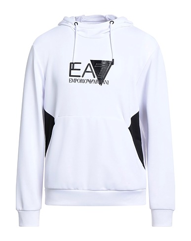 EA7 Φούτερ Λευκό 100% Πολυεστέρας, Ελαστάνη
