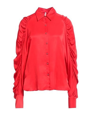 SAHOCO Camicie e bluse tinta unita Rosso 100% Tencel™