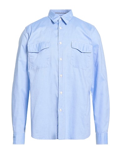 TINTORIA MATTEI 954 Solid color shirt Sky blue 100% Cotton
