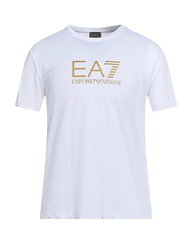 EA7 T-shirt White 100% Cotton