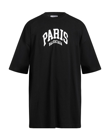 BALENCIAGA Oversize-T-Shirt Black 100% Cotton, Elastane